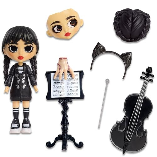 Just Play Wednesday Deluxe 6" Articulated Figure, 11 PC Set