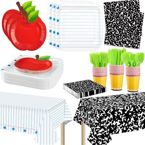 Back to School Party Supplies Tableware Set 170-Piece Deal