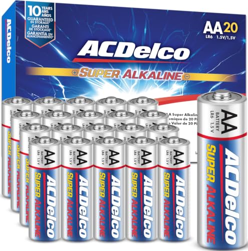 ACDelco AA Super Alkaline Batteries, 20-Count