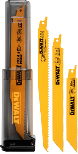 DEWALT ToughCase Bi-metal Wood/Metal cutting Demolition Reciprocating Saw Blade Set 16-Pack Deal