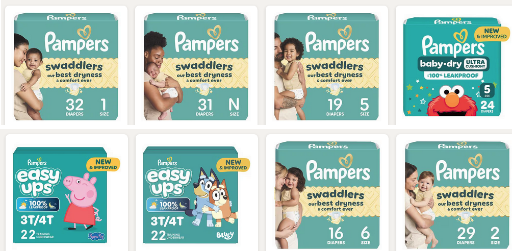 Pampers Diapers 4-Pack Deal