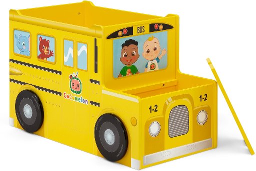 CoComelon School Bus Toy Box by Delta Children