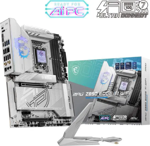 MSI MPG Z890 EDGE TI WIFI7 Motherboard + CORSAIR Vengeance RGB 32GB (2 x 16GB) 6000 CL36 RAM Bundle