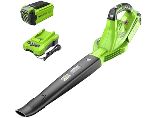 Greenworks 40V Leaf Blower/Sweeper 150 MPH with 2.0 Ah Battery and Charger