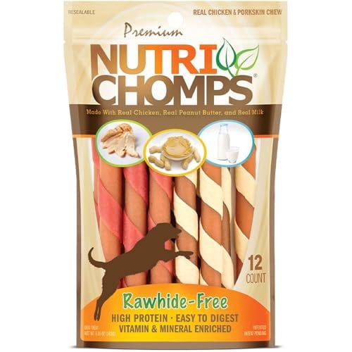 NutriChomps Dog Chews 12 Count 5-inch Twists Deal