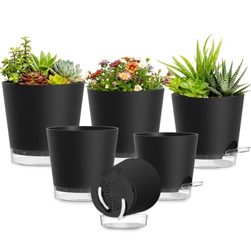 SQKH Plant Pots 6-Pack Self Watering Pots Deal