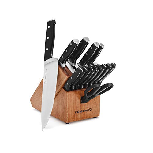 15-Piece Calphalon Kitchen Knife Set with Self-Sharpening Block