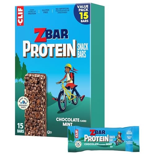 Clif Kid ZBar Protein Chocolate Mint Crispy Snack Bars 15-Count