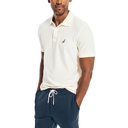 Nautica Men's Short Sleeve Solid Deck Polo Shirt Deal