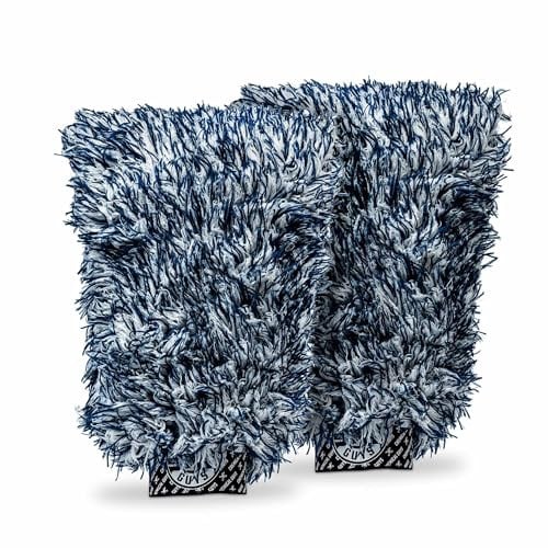 (Prime Deal) Chemical Guys The Dually Dual-Fiber Wet-Dry Use Microfiber Wash Mitt 2-Pack