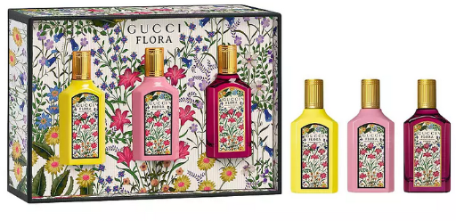 Gucci Mini Flora Gorgeous Collection Perfume Sampler Gift Set