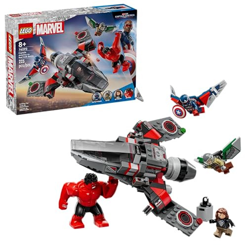 LEGO Marvel Captain America vs. Red Hulk Battle Building Set