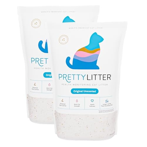 PrettyLitter Health Monitoring Cat Litter, 6 lbs (Pack of 2)