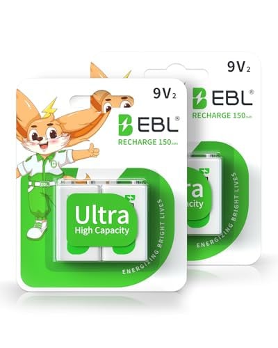 EBL 9V Rechargeable Batteries Deal