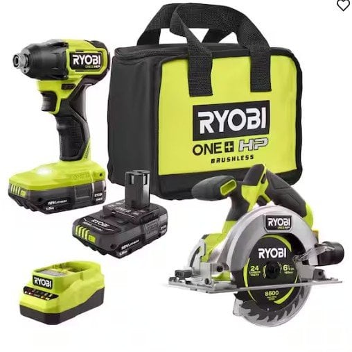 RYOBI ONE+ HP 18V Brushless Cordless Compact 1/4 in. Hex Impact Driver Kit Deal