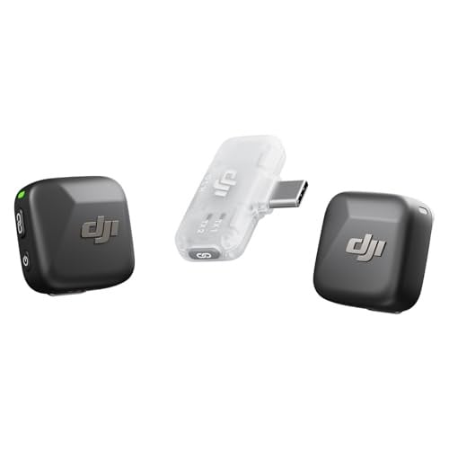 DJI Mic Mini (2 TX + 1 Mobile RX) Wireless Lavalier Microphone 300m Transmission Deal