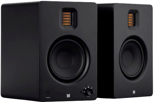 Monolith by Monoprice MM-5R Powered Multimedia Speakers Ribbon Tweeter Bluetooth w/ Qualcomm aptX HD Audio