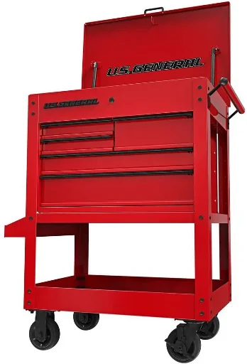 U.S. GENERAL 30 in. 5-Drawer Mechanics Cart Deal