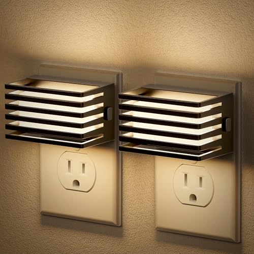 JandCase LED Dusk to Dawn Dimmable Plug-in Night Lights 2-Pack Deal