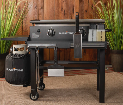 Blackstone 28" 2-Burner Griddle w/ Front Shelf & Soft Cover