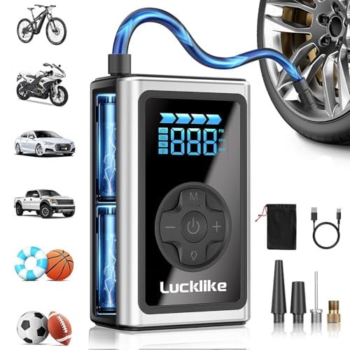 Lucklike 150 PSI Portable Air Compressor Tire Inflator Deal