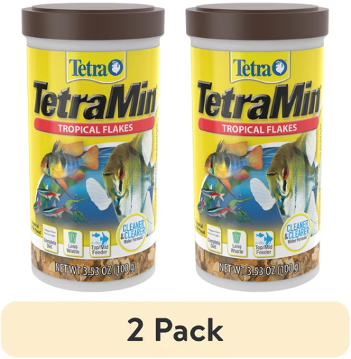 Tetra TetraMin Tropical Flakes Fish Food 2-Pack 3.53-Ounce