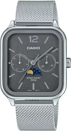 Casio Moon Phase Square Watch (MTPM305MC-8AV)