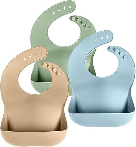 Cuddle Campus Silicone Bibs 3-Pack Deal