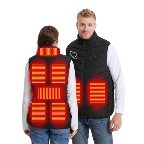 Sleeveless Zip Up Heated Puffer Jackets