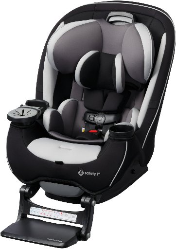 Safety 1st Grow and Go Extend n Ride LX All in One Convertible Infant & Toddler Car Seat, Black Pepper