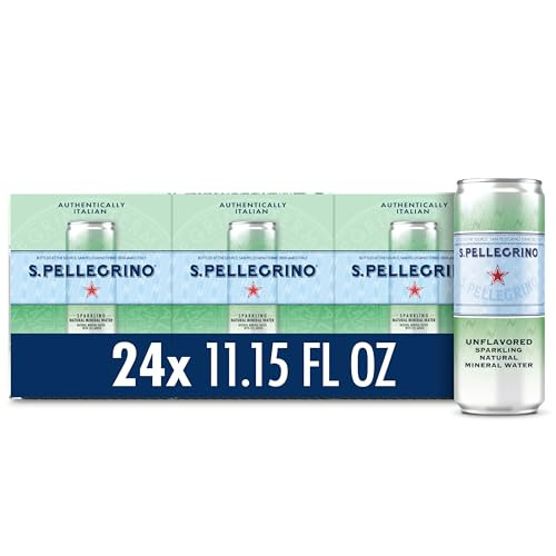 San Pellegrino Sparkling Mineral Water, 11.5 Fl. Oz. Cans,  24-Pack