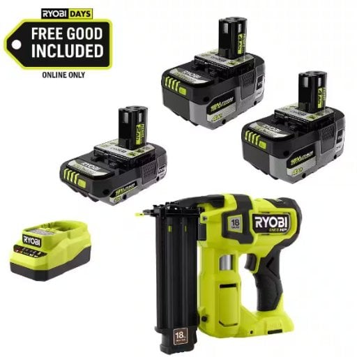 Ryobi ONE+ 18V High Performance Kit with (2) 4.0 Ah Batteries, (1) 2.0 Ah Battery & Charger Deal