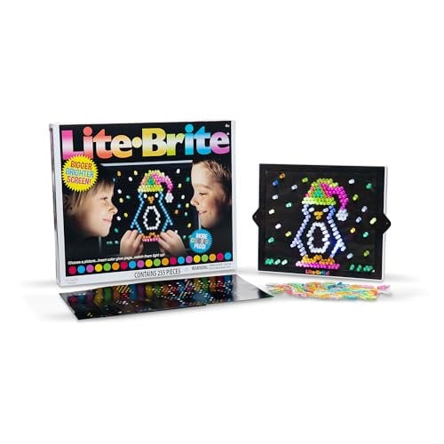 Lite-Brite Ultimate Value Retro Toy w/ 12 Templates & 240 Pegs