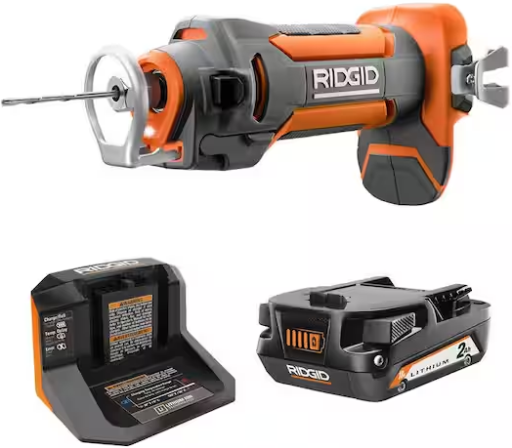 RIDGID 18V Drywall Cut-Out Tool Kit w/ 2.0Ah Battery & Charger Deal