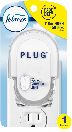 Febreze Odor-Fighting Fade Defy Plug Air Freshener 1-Pack Deal