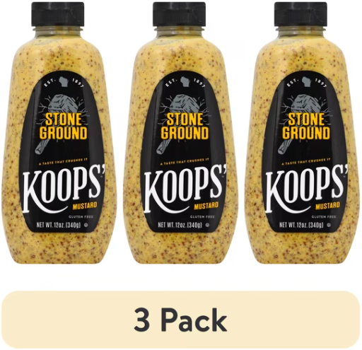 Koops' Stone Ground Mustard 3-Pack 12oz Deal