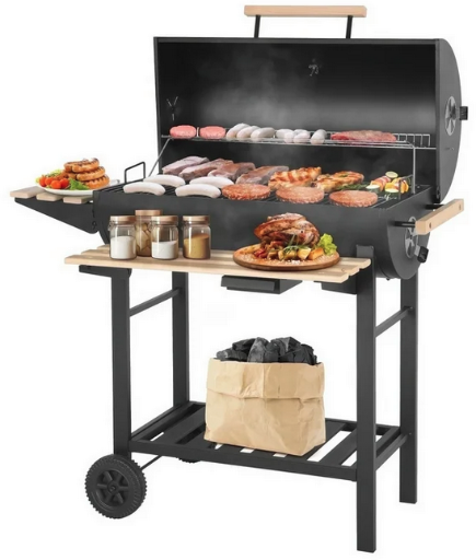 Segmart 30" BBQ Grill with Warming Rack & Foldable Side Shelf