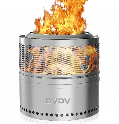 GVDV 18″ Smokeless Fire Pit