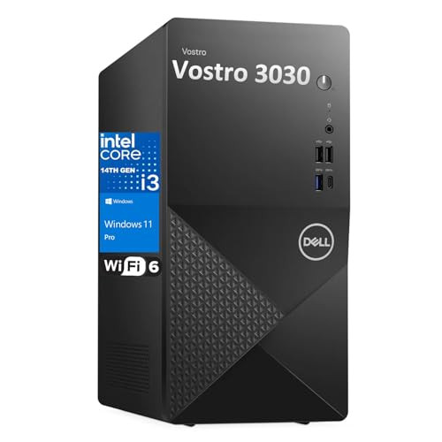 Dell Tower PC Desktop Computer w/ 14th Gen Intel Core i3-14100, 32GB DDR5 RAM, 1TB PCIe SSD