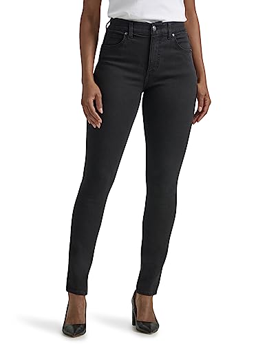 Lee Women's Ultra Lux Comfort Flex Motion High Rise Skinny Jean (Black) Deal