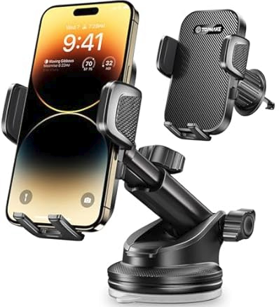Topmake 3-in-1 Hands-Free Car Cell Phone Holder Stand