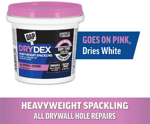DAP DryDex 8 oz Pink/White Dry Time Indicator Spackling