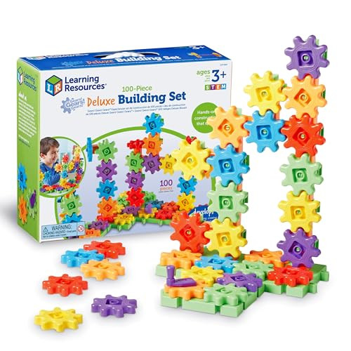 Learning Resources Gears! Gears! Gears! 100-Piece Deluxe Building Set