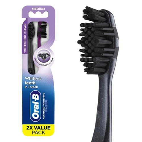 Oral-B Charcoal Whitening Therapy Toothbrush 2-Count