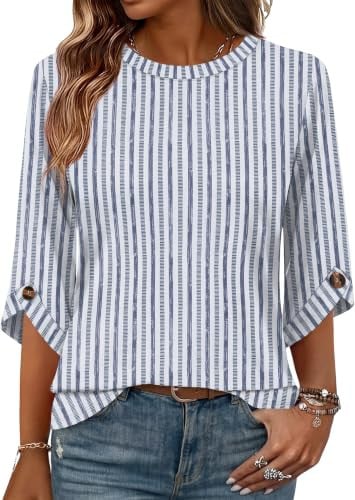 OFEEFAN 3/4 Length Sleeve Tops Deal