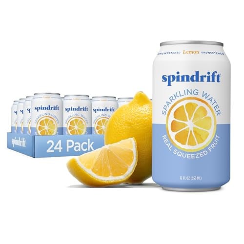 Spindrift Sparkling Water, Lemon Flavored, 24-Pack Deal