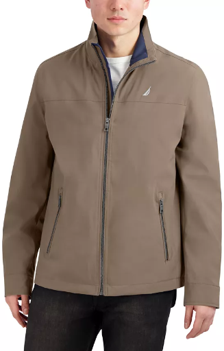 Nautica Men's Stretch Performance Windbreaker and Rain Jacket