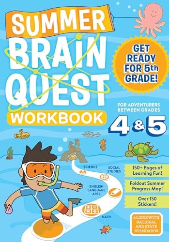 Brain Quest Workbooks for Kids Pre-K to Grade 5+