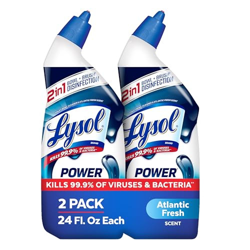 2 Pack of Lysol Toilet Bowl Cleaner (Atlantic Fresh) Clinging Gel
