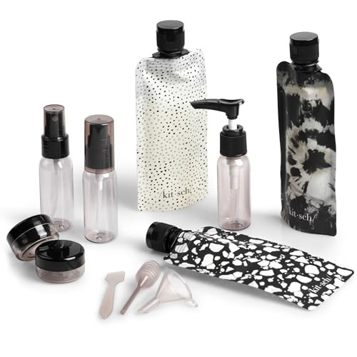 Kitsch 11 PCS Travel Bottles for Toiletries